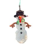 Mr. & Mrs. Snow Ornament Set - Snowman & Snowlady Couple - Image 4