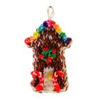 Gingerbread House Ornament with Rhinestone Gumdrops & Candy - Image 6