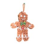 Gingerbread House Ornament Set - Complete with Boy & Girl - Image 6