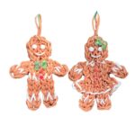 Gingerbread House Ornament Set - Complete with Boy & Girl - Image 4