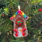 Gingerbread House Ornament with Rhinestone Gumdrops & Candy - Image 2