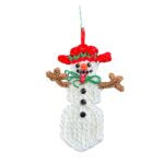 Tundra the Snowlady Ornament - Red Hat & Rhinestones - Image 2