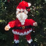 Santa & Mrs. Claus Ornament Set - Handmade Rubber Band - Image 4