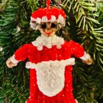 Mrs. Claus Christmas Ornament - Handmade with Apron - Image 3