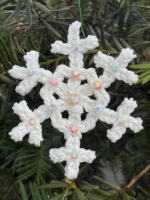 Shimmering White Snowflake