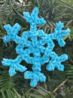 Sparkling Blue Snowflake