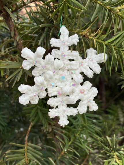 Shimmering White Snowflake II
